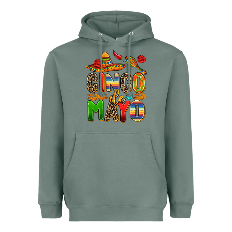 Cinco De Mayo Heavyweight Hoodie by AdoDesignShop | Teevron