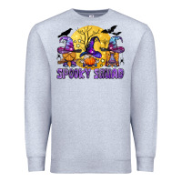 Heather Grey spooky squad Premium Sweatshirt - BundleAndBundleShop