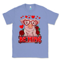 Colony Blue be mine valentine's day baby pig Classic Tee - RanaPortraitStore