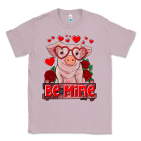Lilac be mine valentine's day baby pig Classic Tee - RanaPortraitStore