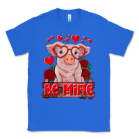 True Royal be mine valentine's day baby pig Classic Tee - RanaPortraitStore