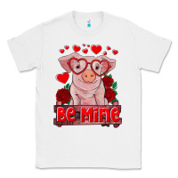 White be mine valentine's day baby pig Classic Tee - RanaPortraitStore