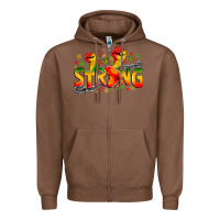 Chestnut strong juneteenth Zipper Hoodie - Zillion Design Studio