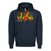 Navy strong juneteenth Zipper Hoodie - Zillion Design Studio