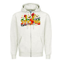 Oatmeal Heather strong juneteenth Zipper Hoodie - Zillion Design Studio