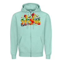 Seafoam strong juneteenth Zipper Hoodie - Zillion Design Studio