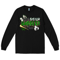 Black little sister biggest fan soccer Long Sleeve Tee - Zillion Design Studio
