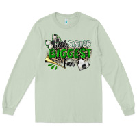 Matcha little sister biggest fan soccer Long Sleeve Tee - Zillion Design Studio