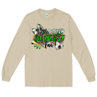 Mushroom little sister biggest fan soccer Long Sleeve Tee - Zillion Design Studio