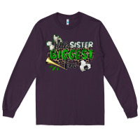 Plum little sister biggest fan soccer Long Sleeve Tee - Zillion Design Studio
