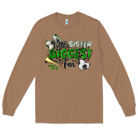 Toasted Coconut little sister biggest fan soccer Long Sleeve Tee - Zillion Design Studio