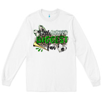 White little sister biggest fan soccer Long Sleeve Tee - Zillion Design Studio