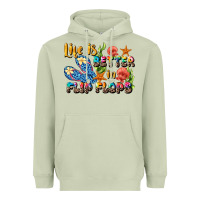 Matcha life is better in flip flops summer Heavyweight Hoodie - JahusDesignShop
