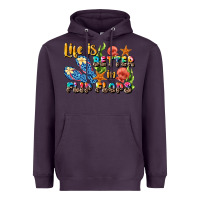 Plum life is better in flip flops summer Heavyweight Hoodie - JahusDesignShop