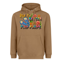 Life Is Better In Flip Flops Summer Heavyweight Hoodie | Teevron