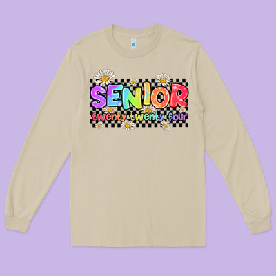 Senior Twenty Twenty Four Long Sleeve Tee Designed By Adodesignshop