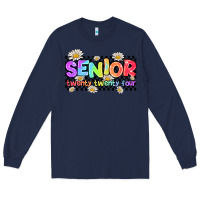 Navy senior twenty twenty four Long Sleeve Tee - AdoDesignShop