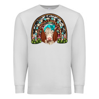 Dove Grey hereford rainbow Premium Sweatshirt - JahusDesignShop