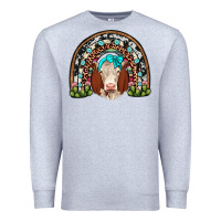 Heather Grey hereford rainbow Premium Sweatshirt - JahusDesignShop