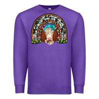 Purple hereford rainbow Premium Sweatshirt - JahusDesignShop