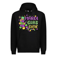 Black mardi gras cutie Premium Hoodie - MaliasSmallBusiness