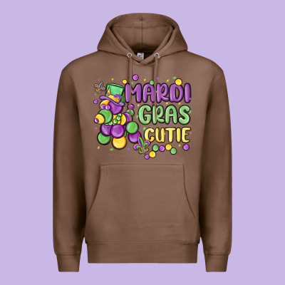 Mardi Gras Cutie Premium Hoodie Designed By Maliassmallbusiness
