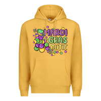 Mustard mardi gras cutie Premium Hoodie - MaliasSmallBusiness