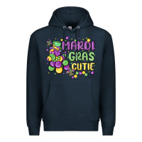 Navy mardi gras cutie Premium Hoodie - MaliasSmallBusiness