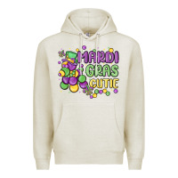Oatmeal Heather mardi gras cutie Premium Hoodie - MaliasSmallBusiness