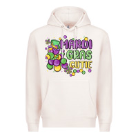 Pale Pink mardi gras cutie Premium Hoodie - MaliasSmallBusiness