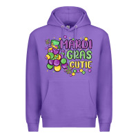 Purple mardi gras cutie Premium Hoodie - MaliasSmallBusiness