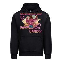 Black whose bed have youre boots been under Urban Hoodie - NancyCooperArtShop