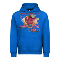 Cobalt whose bed have youre boots been under Urban Hoodie - NancyCooperArtShop