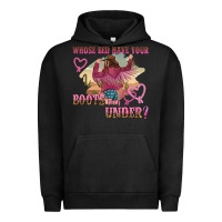 Pigment Black whose bed have youre boots been under Urban Hoodie - NancyCooperArtShop