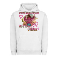 Pigment Lunar Rock whose bed have youre boots been under Urban Hoodie - NancyCooperArtShop