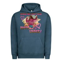 Pigment Midnight Navy whose bed have youre boots been under Urban Hoodie - NancyCooperArtShop