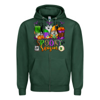 Sports Green Spooky Season Coffee Cups Zipper Hoodie - texasbilliewilder