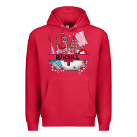Cardinal costom name nurse hat and elements Premium Hoodie - AdoDesignShop