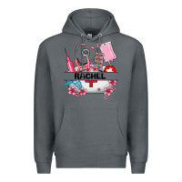Rock costom name nurse hat and elements Premium Hoodie - AdoDesignShop