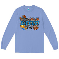 Colony Blue little sister biggest fan football Long Sleeve Tee - Zillion Design Studio