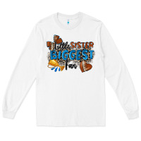 White little sister biggest fan football Long Sleeve Tee - Zillion Design Studio