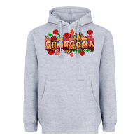 Heather Grey chingona Heavyweight Hoodie - AdoDesignShop