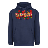 Navy chingona Heavyweight Hoodie - AdoDesignShop