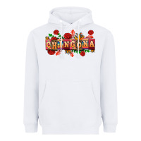 White chingona Heavyweight Hoodie - AdoDesignShop