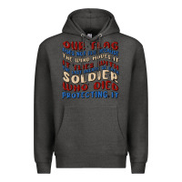 Charcoal Heather our flag Premium Hoodie - MaliasSmallBusiness