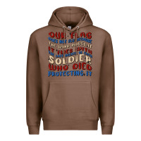 Chestnut our flag Premium Hoodie - MaliasSmallBusiness