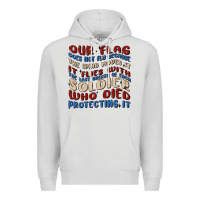 Dove Grey our flag Premium Hoodie - MaliasSmallBusiness