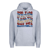 Heather Grey our flag Premium Hoodie - MaliasSmallBusiness