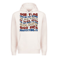 Pale Pink our flag Premium Hoodie - MaliasSmallBusiness