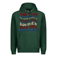 Sports Green our flag Premium Hoodie - MaliasSmallBusiness
